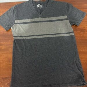 Converse Charcoal and Light Gray Striped Tee